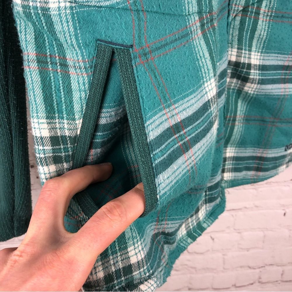 Marmot Green Plaid Shirt Jacket Women's Sz Medium - Picture 4 of 6